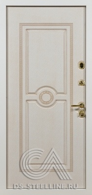Металлическая дверь Версаче для квартиры вид изнутри