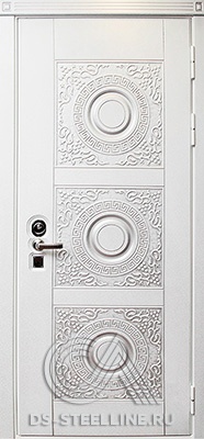 Металлическая дверь Богема для квартиры вид снаружи