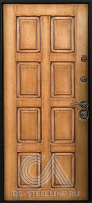 Металлическая дверь Турин вуд для квартиры вид изнутри